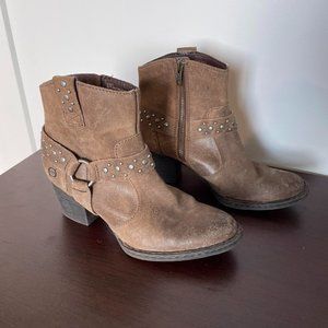 Born Slater Leather Cowgirl Boots 6.5